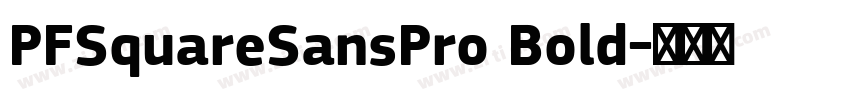 PFSquareSansPro Bold字体转换